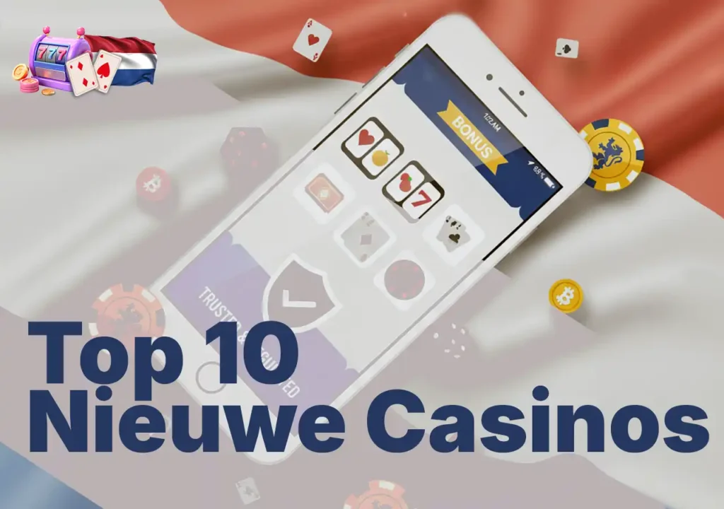 Overzicht met tien casinoblokken in gestructureerde layout